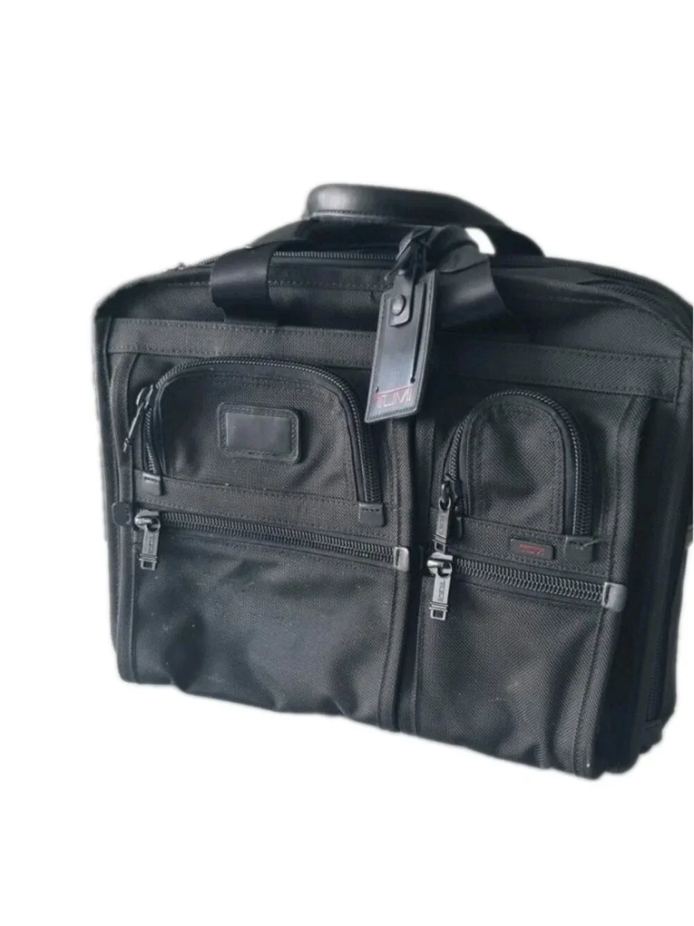 Tumi Alpha 2 Expandable Organizer Brief T-Pass Black FXT Ballistic Nylon 26145DH